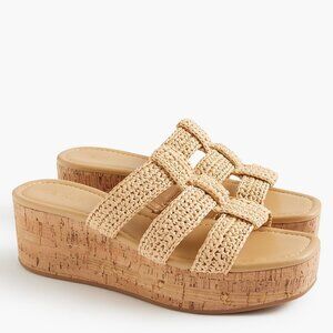 J.Crew Fisherman Platform Wedge Sandals - Size 7